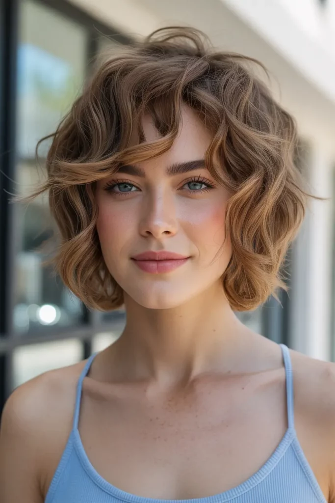 Kitty Cut with Tousled Beach Waves