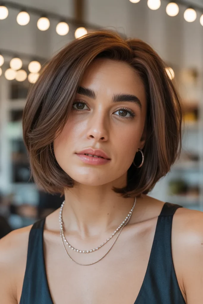 Layered Lob Old Money Bob