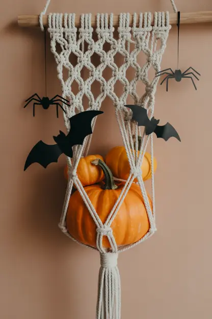 Macramé Decor with Spooky Touch