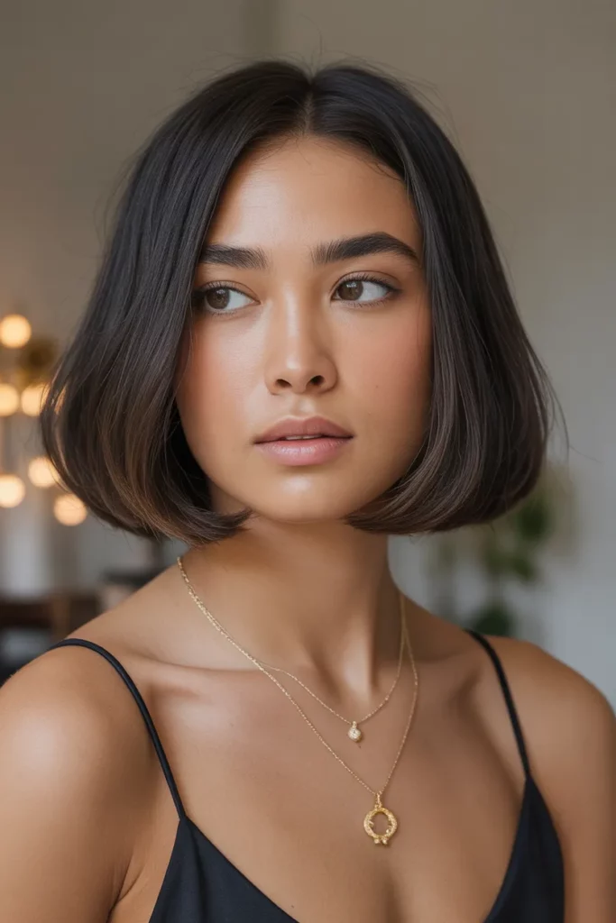 Middle Part Old Money Bob