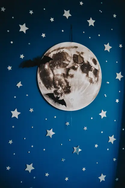 Moon and Stars Backdrop