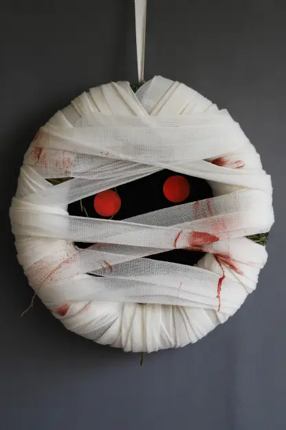 Mummy Wrap Wreath