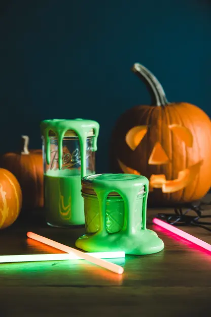 Neon Green Slime Décor