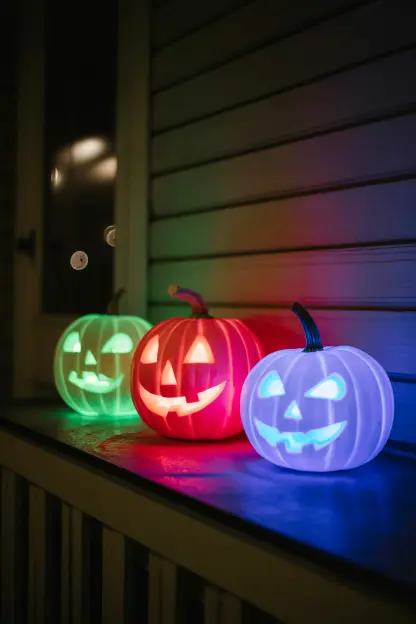 Neon Jack-O’-Lanterns