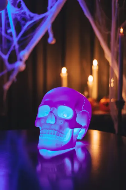 Neon Skull Lamps