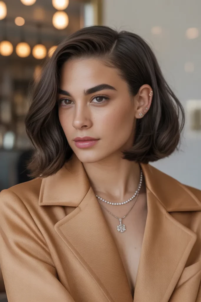 Old Money Bob with Deep Side Part