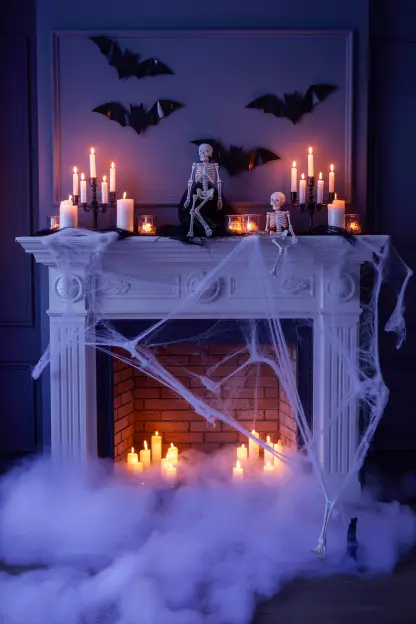 Over-the-Top Haunted Mantel