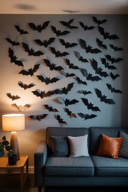 Paper Bats on the Wall