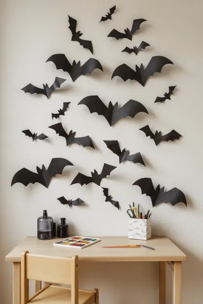 Paper Bats on the Walls