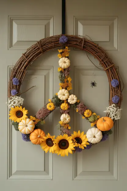 Peace Sign Wreath