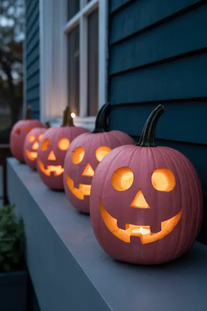 Pink Jack-o’-Lanterns