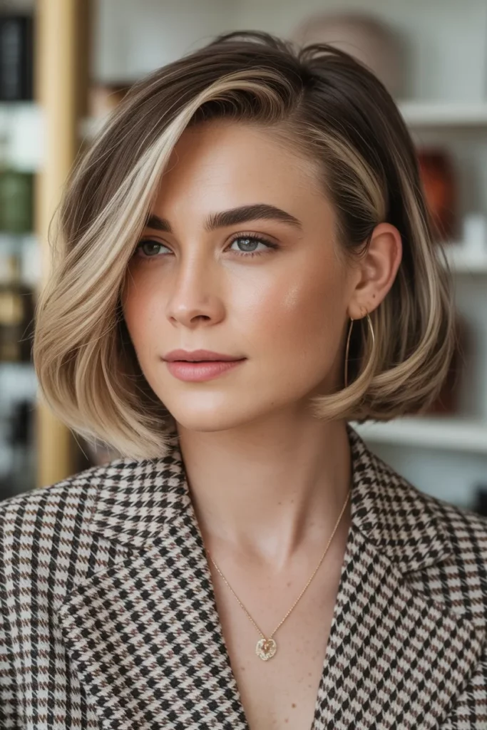 Side Parted Old Money Bob