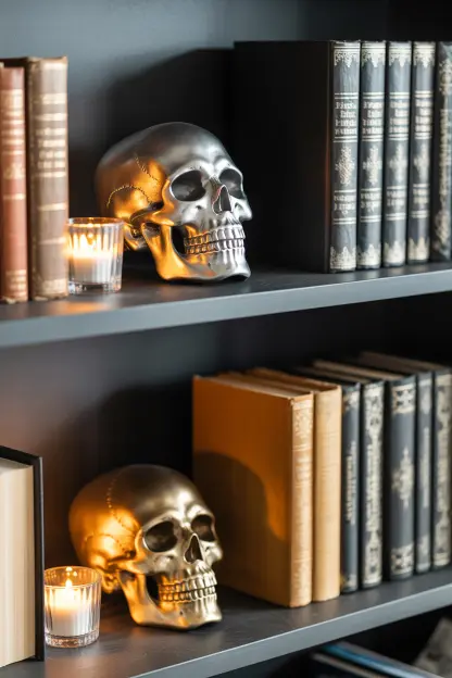 Silver and Gold Skulls