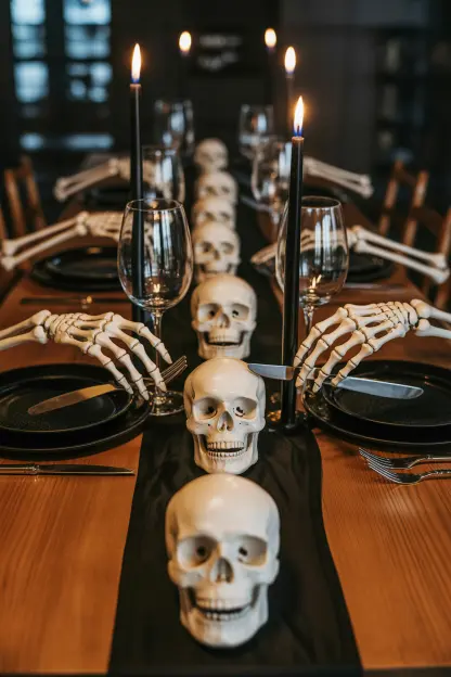 Skeleton Hands and Skulls