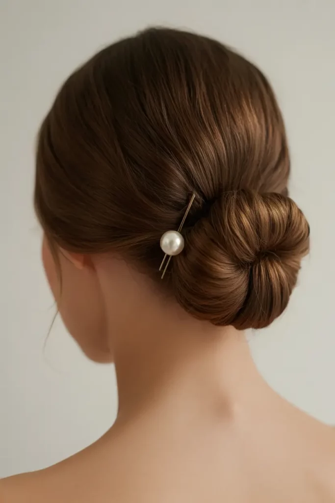 Sleek Chignon Hairstyles for Bridesmaids