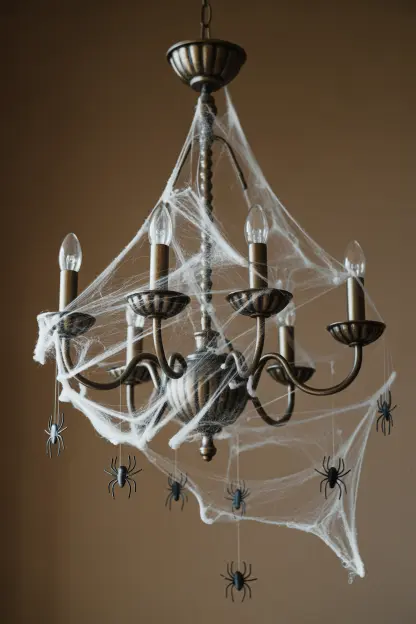 Sparkling Cobweb Chandeliers