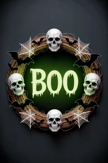 Spooky “BOO” Wreath