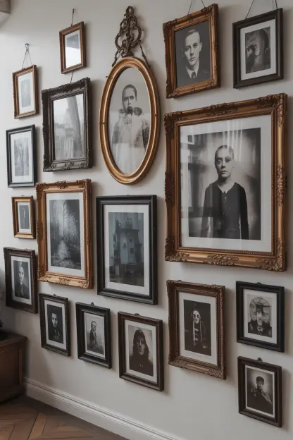 Spooky Photo Gallery Wall