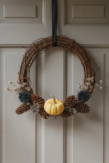 Spooky Wreath with Natural Touches