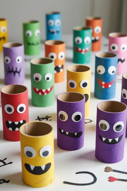 Toilet Paper Roll Monsters