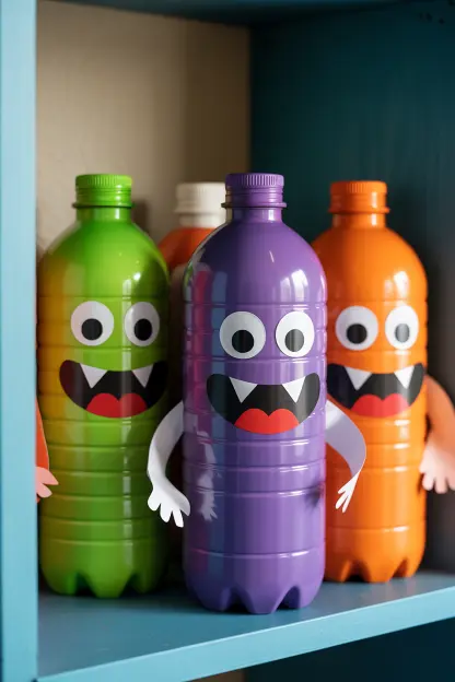 Upcycled Bottle Monsters