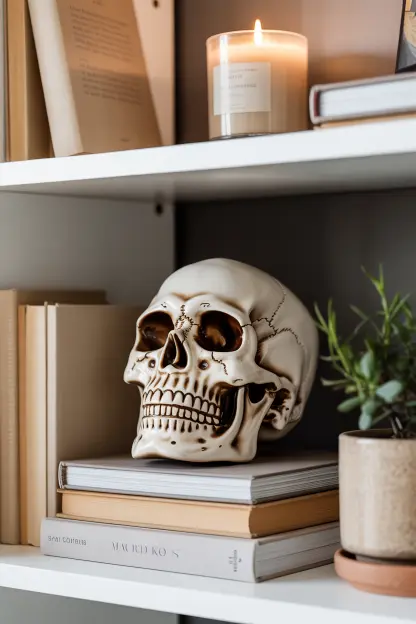 White Skulls for a Chic Touch