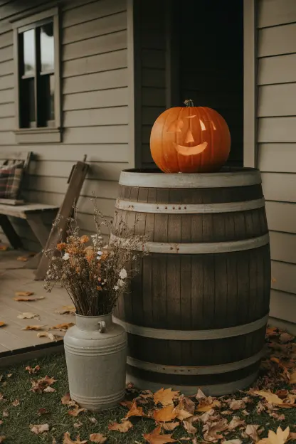 Wooden Barrel Displays