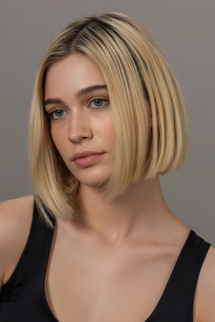 1.Classic Blonde Bob