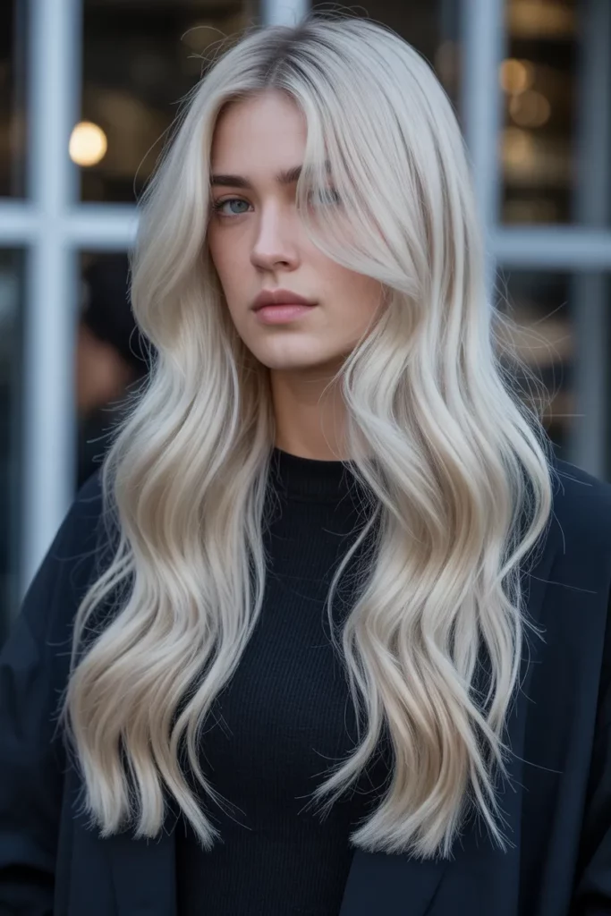 11. Platinum Blonde Chunky Highlights