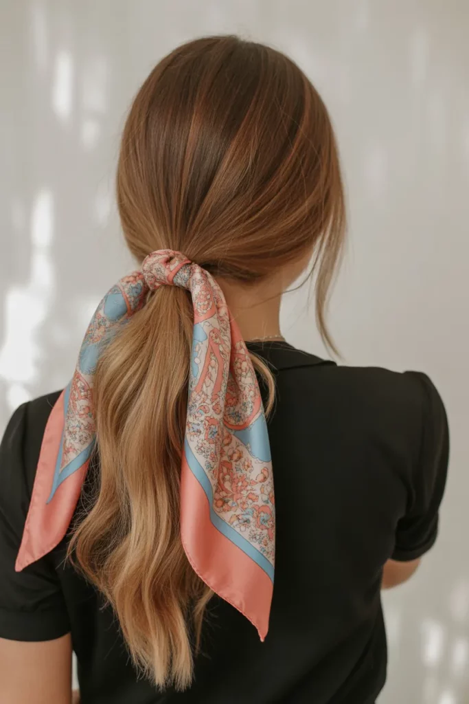 12. Casual Ponytail with Scar