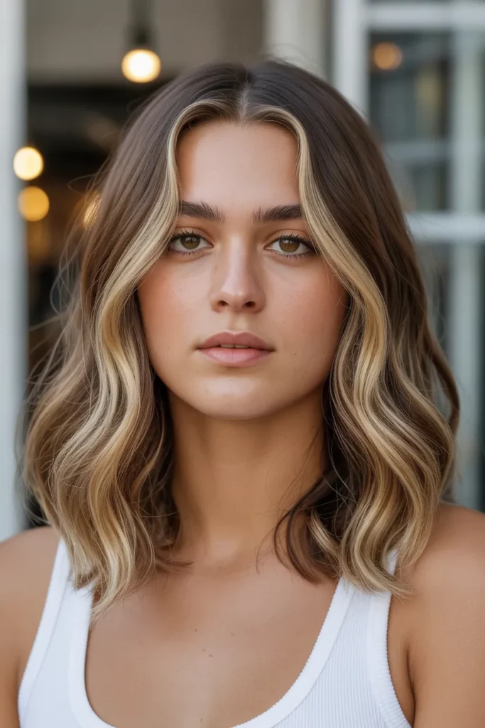 13. Chunky Face Framing Highlights