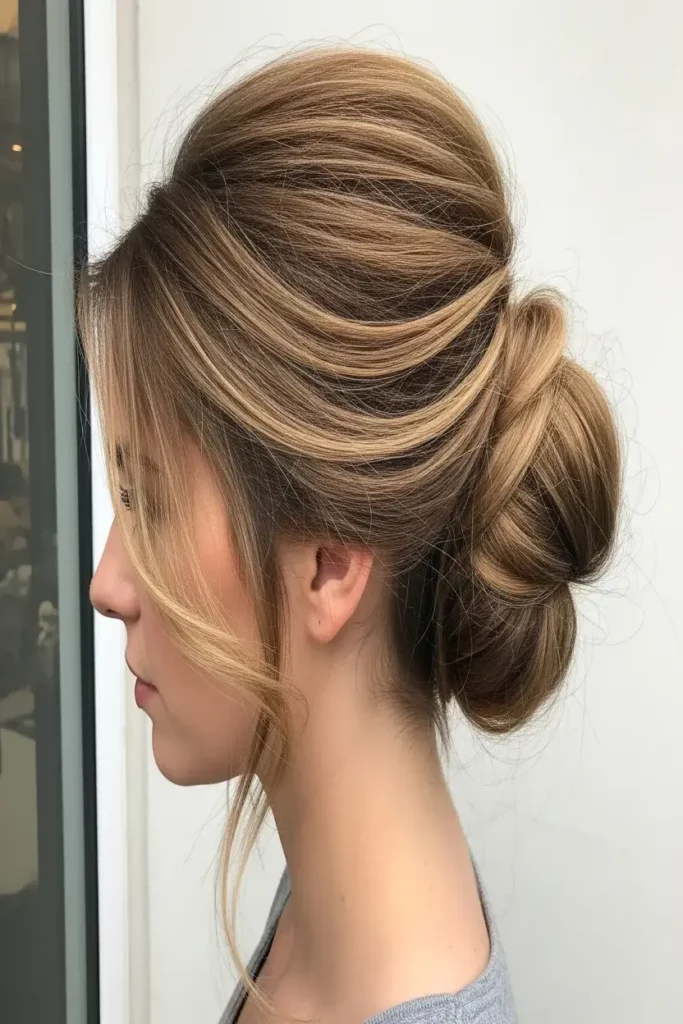 13. Loose Low Bun with Volume at the Crown 832x1248 1