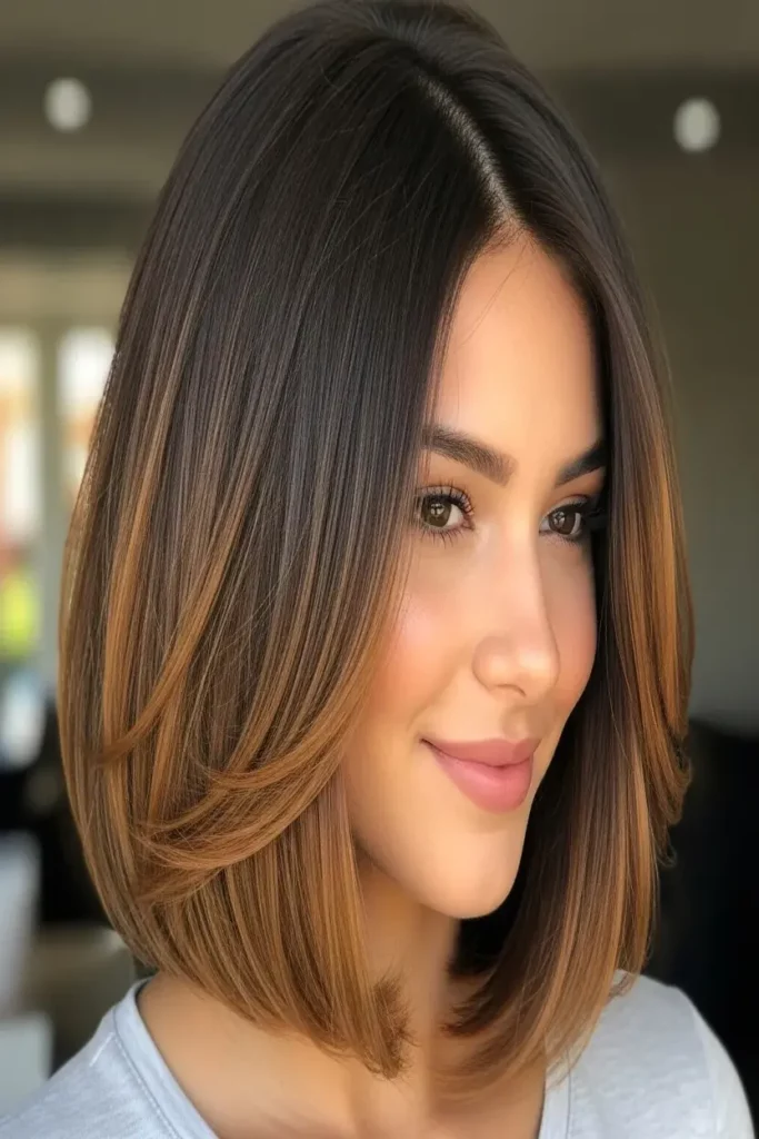 14. Glossy Brunette with Light Ends 832x1248 1