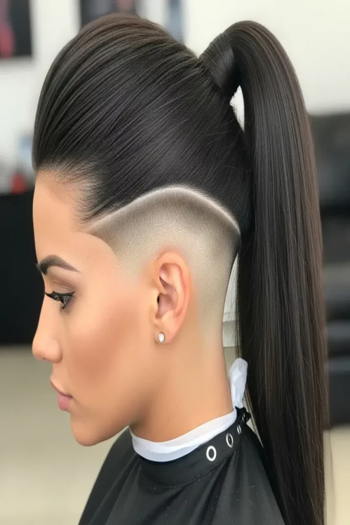 14. Temple Fade with Ponytail 832x1248 1