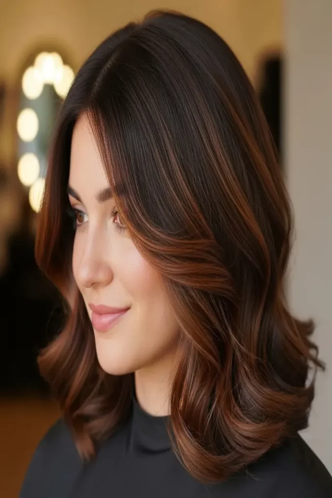 15. Brunette with Auburn Highlights 832x1248 1