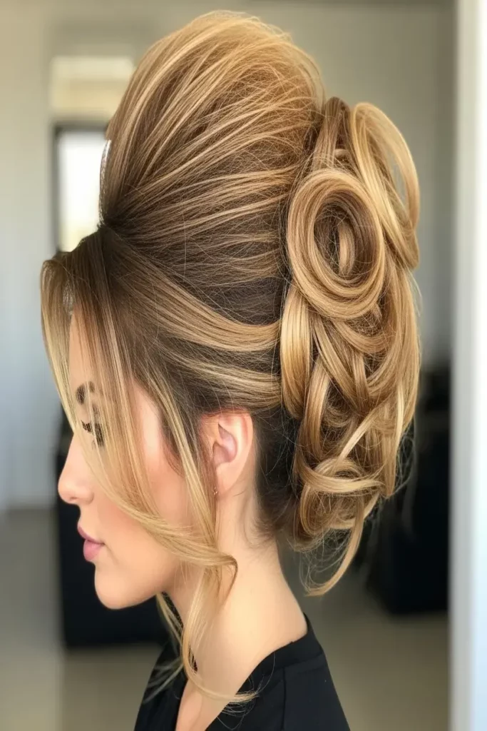 17. Beehive with Loose Bun 832x1248 1