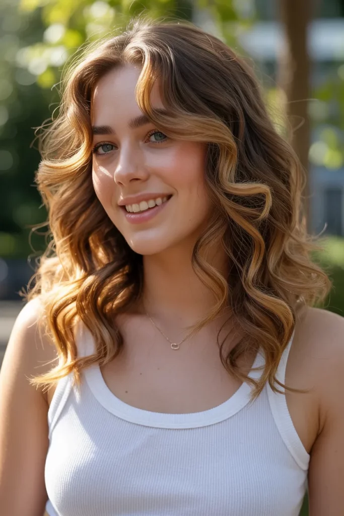 17. Chunky Honey Blonde Highlights