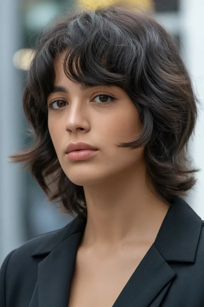 19. Emo Hair with Feathered Layers