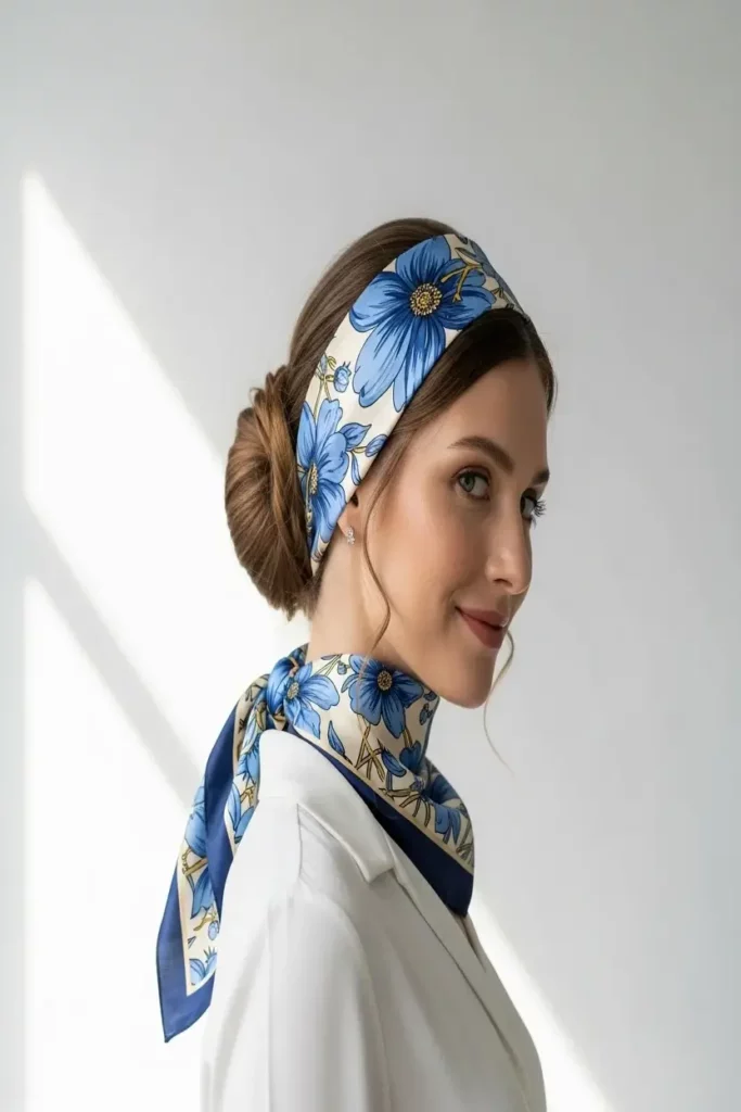 19. Low Bun with Scarf Wrap 832x1248 1
