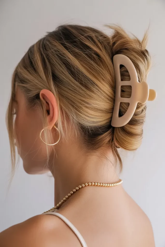 20. Claw Clip Updo