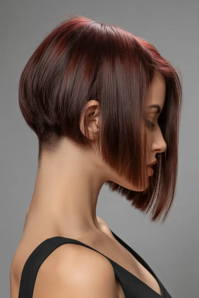 20.Inverted Long Angled Bob