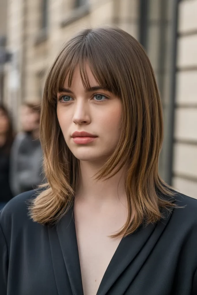 21. Scene Hair with Split Bangs