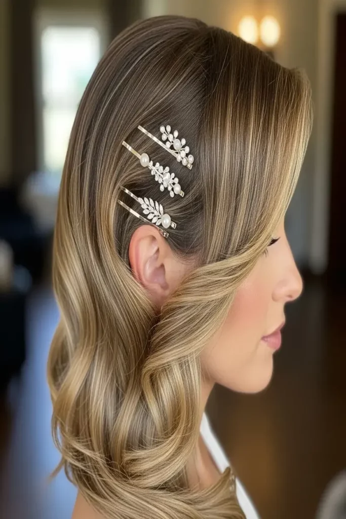 21. Side Swept Waves with Hair Clips 832x1248 1