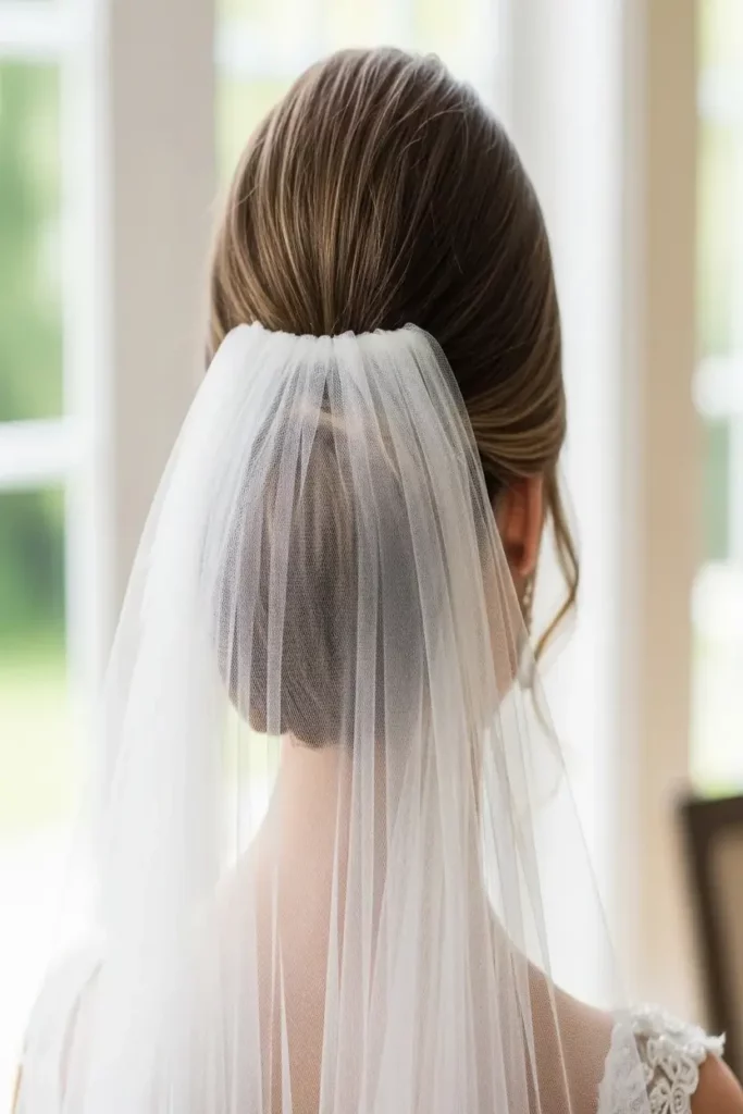 22. Low Bun with Veil Bridal 832x1248 1