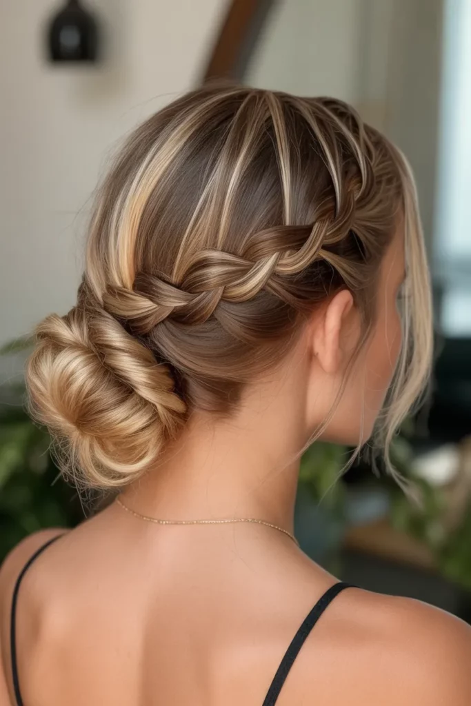 23. Chunky Highlights with Updo Styles 1