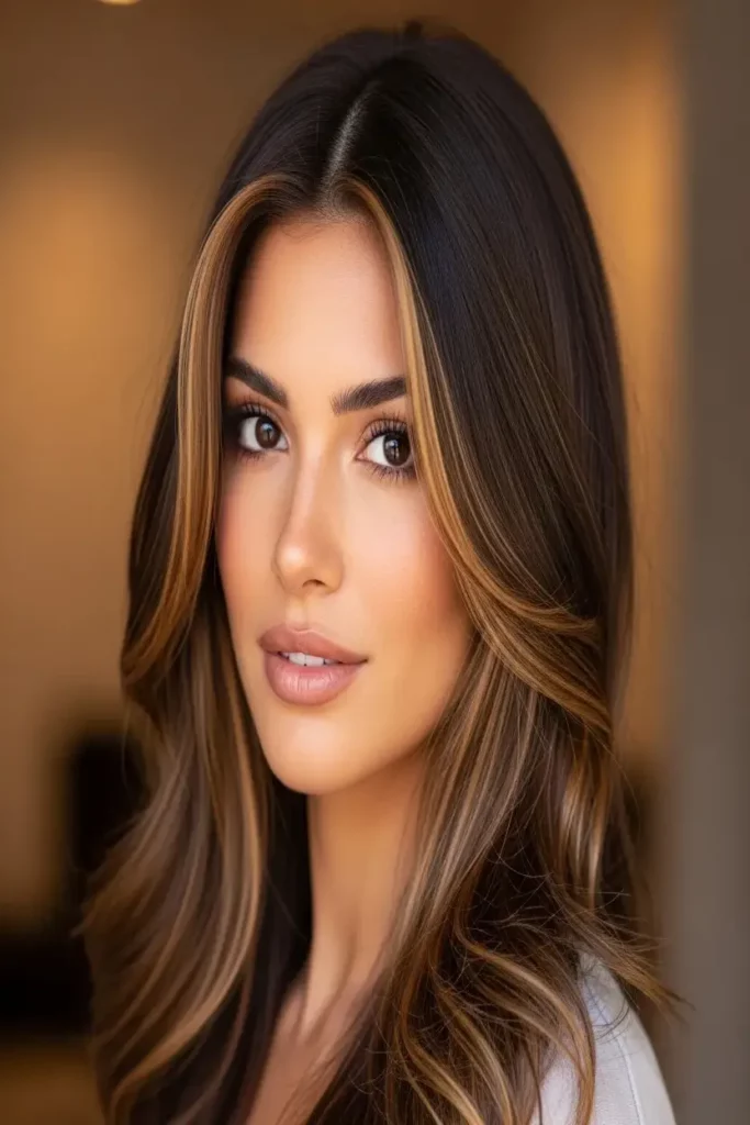 3. Brunette with Face Framing Highlights 832x1248 1