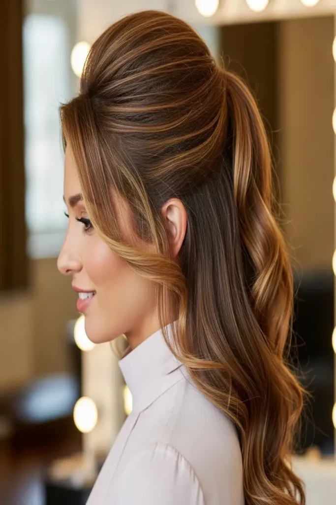 3. Half Up Bouffant Style 832x1248 1