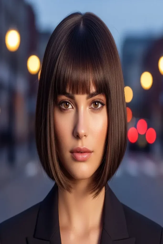 4. Blunt Cut with Face Framing Bangs 832x1248 1