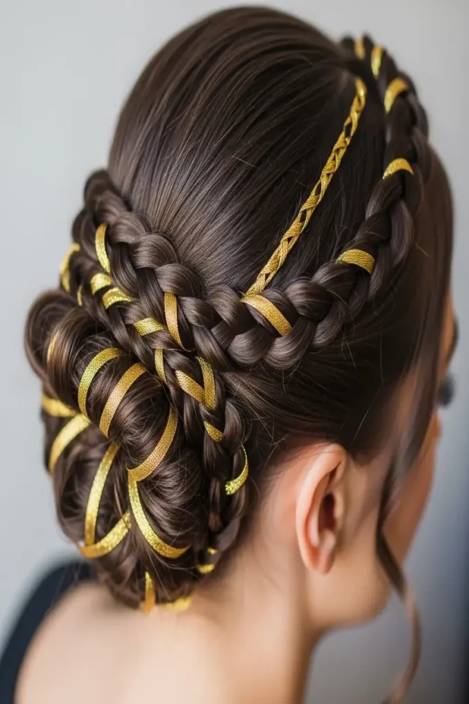 4. Chocolate Brown with Golden Ribbons 832x1248 1