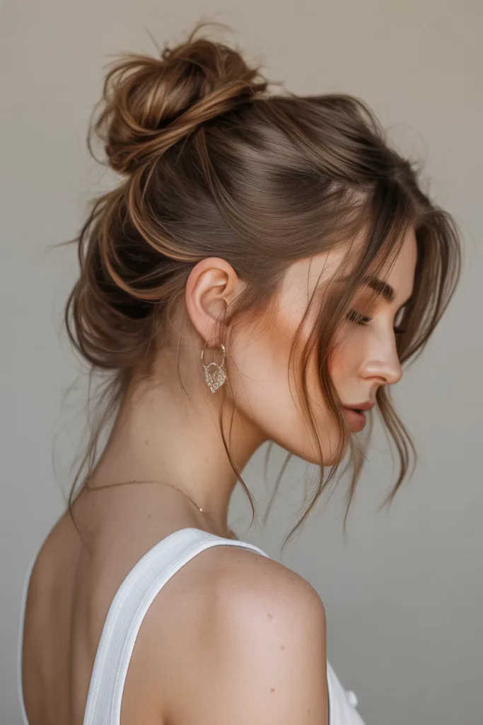 4. Messy Textured Bun 1